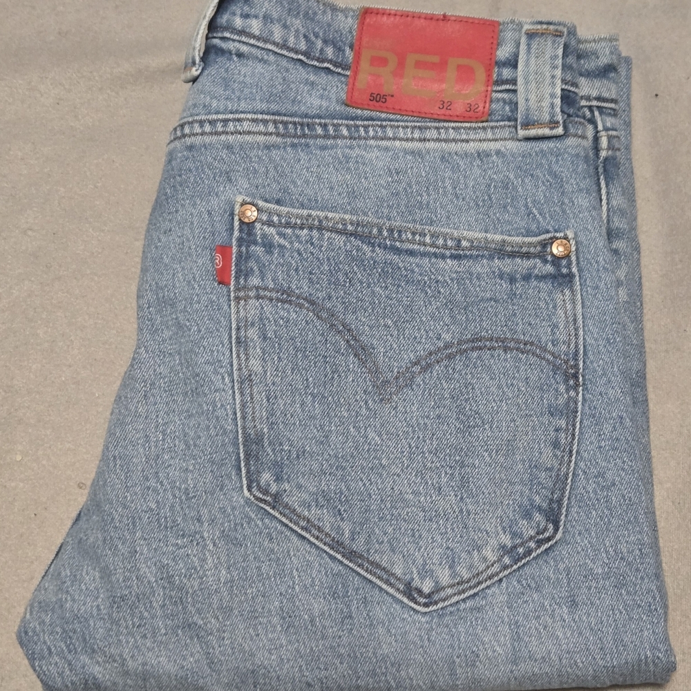 Levi's Red Collection 505 Regular Jeans 2021- Western Yoke Pockets 32x32 *(28)